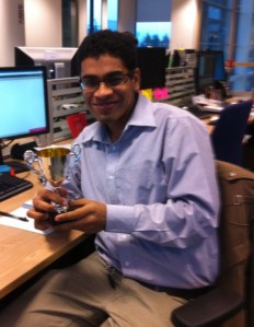 Chirayu wins the Best Code Improvement Award